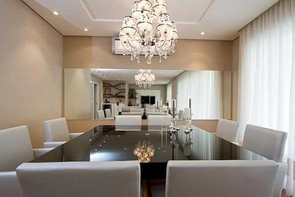 espelho decorativo balneário camboriú sala de jantar banheiro lavabo bisotê aparador redondo cristal itapema porto belo itajaí praia