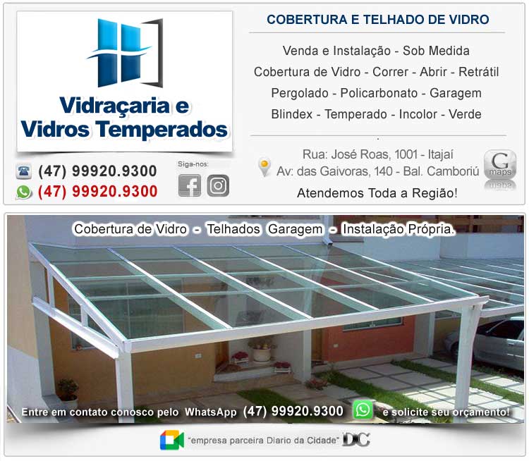 Cobertura de Vidro Temperado Blindex